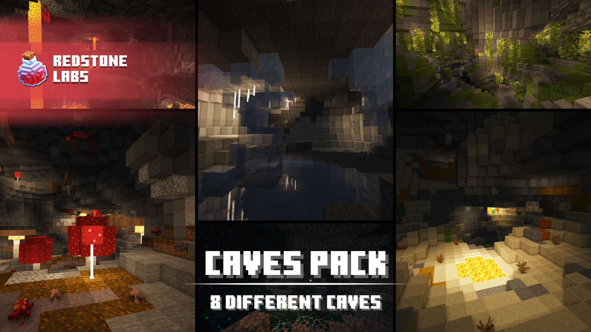 Caves Pack - 8 Different caves