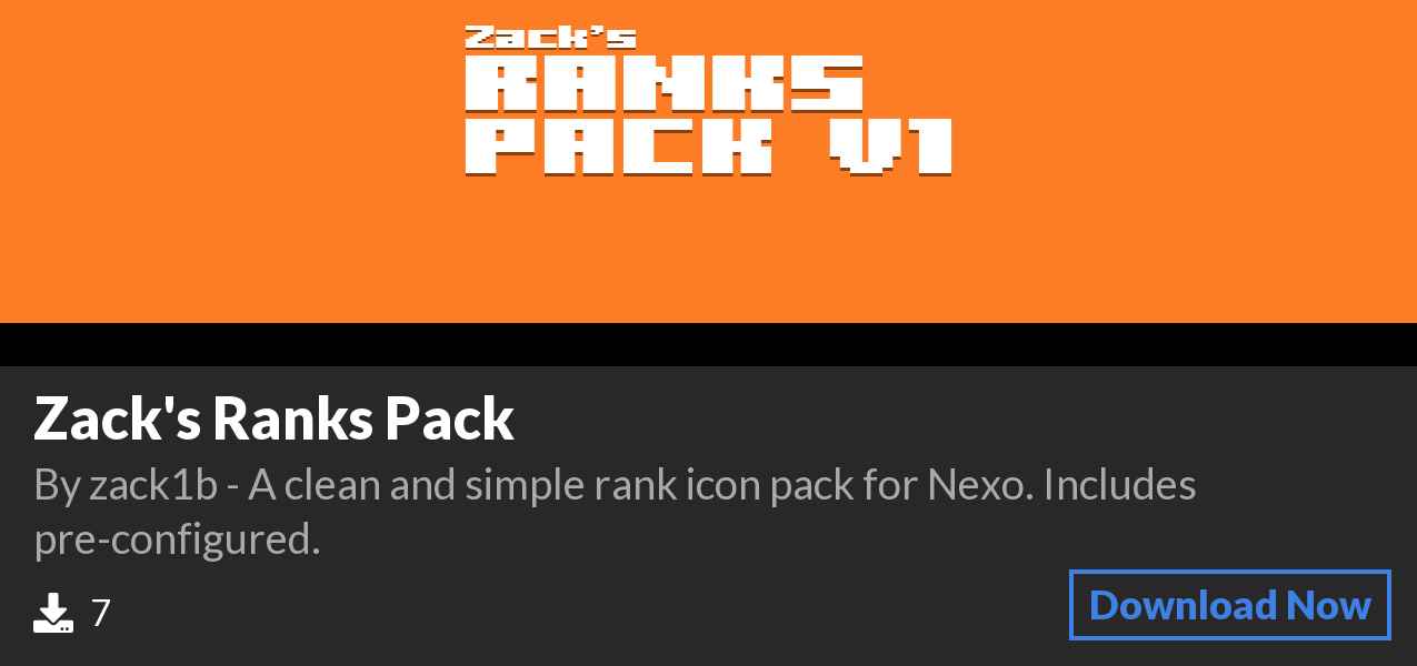 Download Zack's Ranks Pack on Polymart