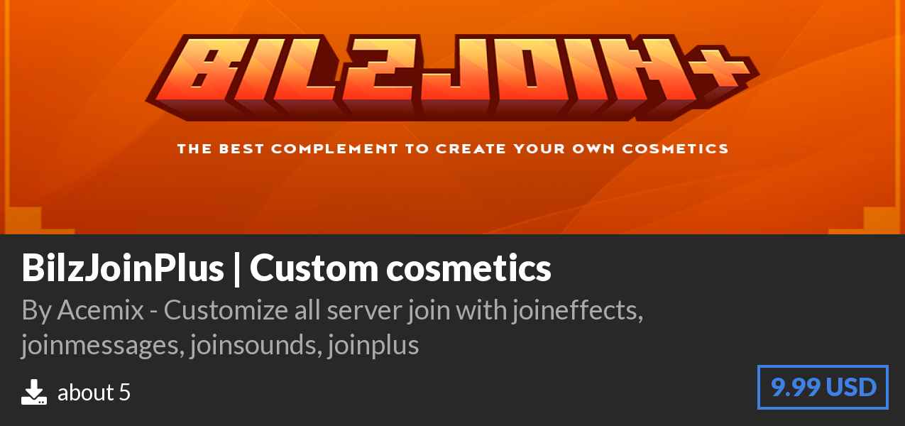 Download BilzJoinPlus | Custom cosmetics on Polymart