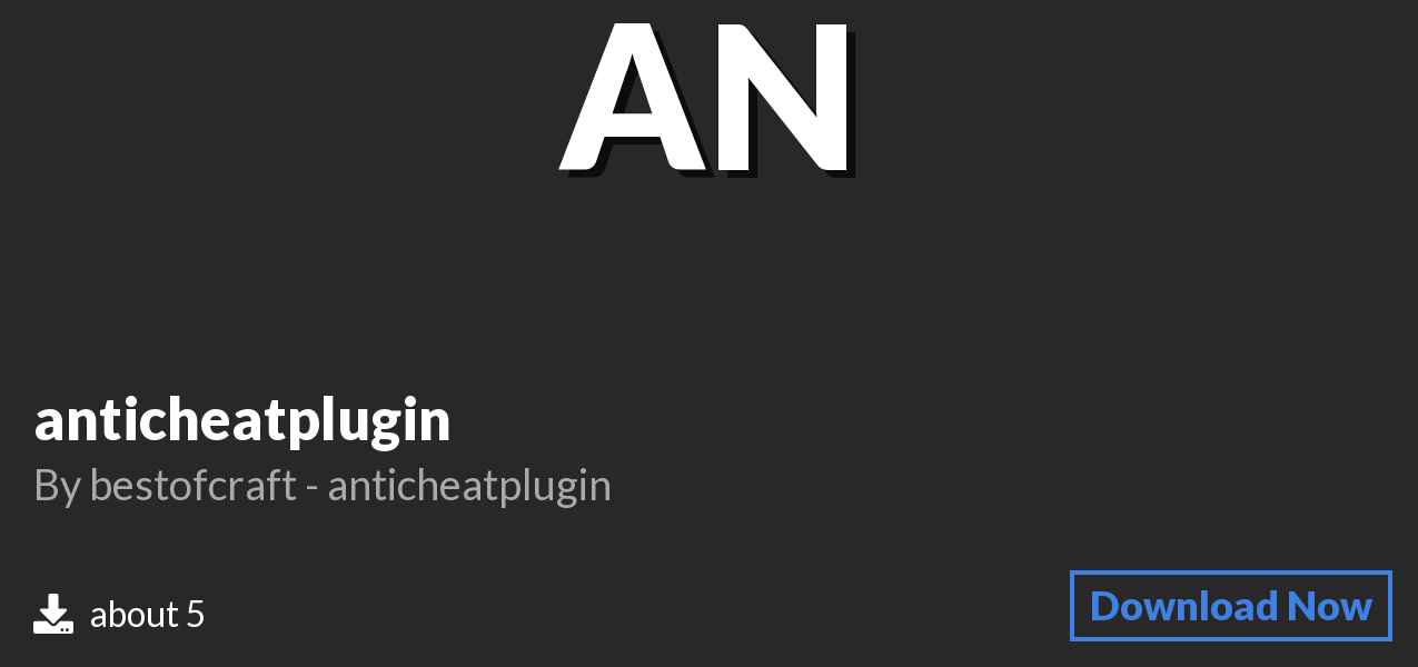 Download anticheatplugin on Polymart