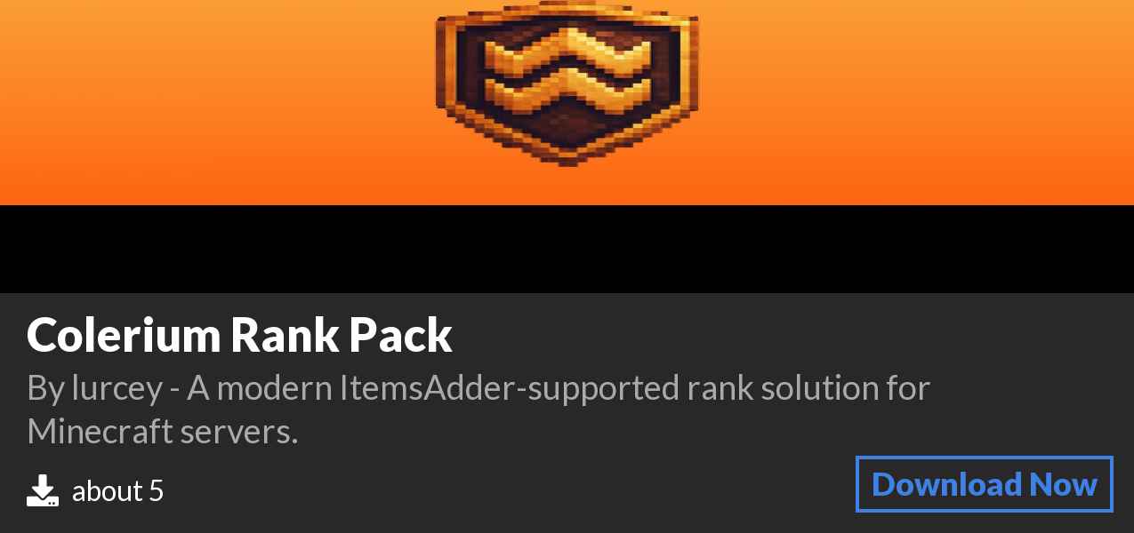 Download Colerium Rank Pack on Polymart