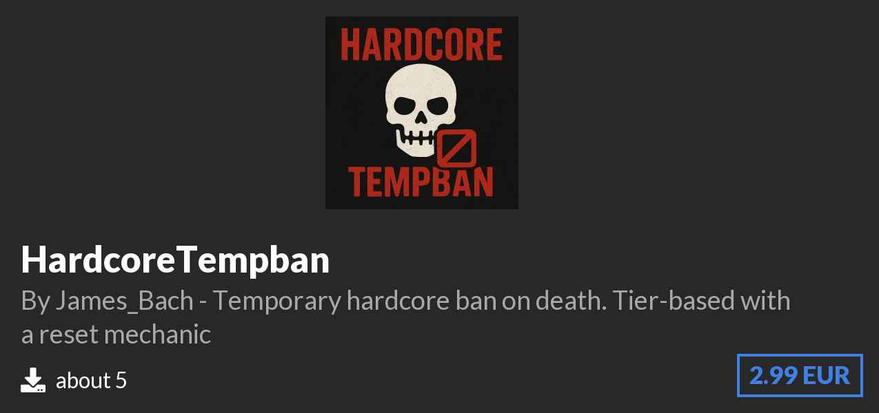 Download HardcoreTempban on Polymart