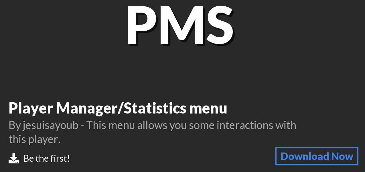 Download Player Manager/Statistics menu on Polymart