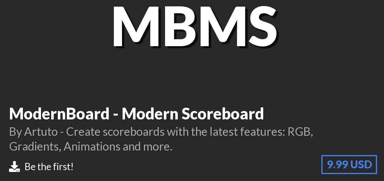 Download ModernBoard - Modern Scoreboard on Polymart