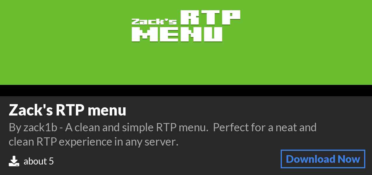 Download Zack's RTP menu on Polymart