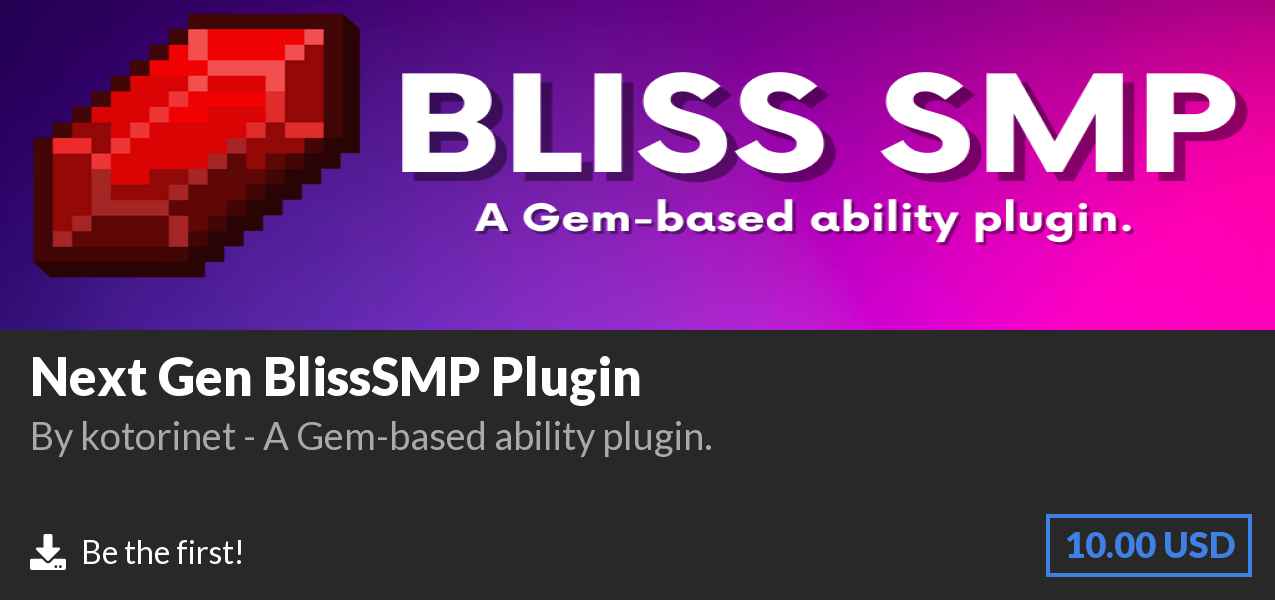 Download Next Gen BlissSMP Plugin on Polymart