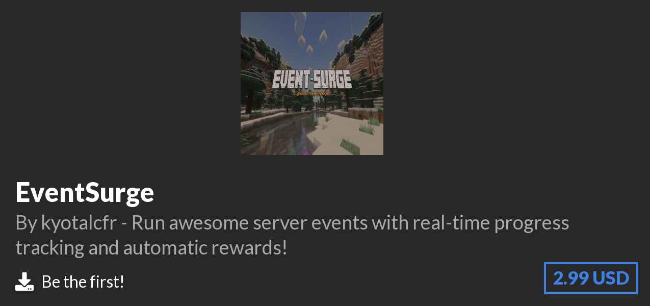 Download EventSurge on Polymart