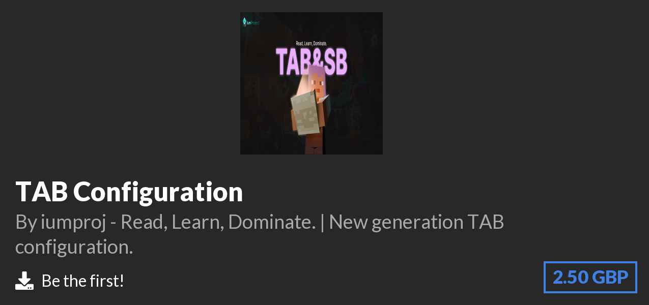 Download TAB Configuration on Polymart