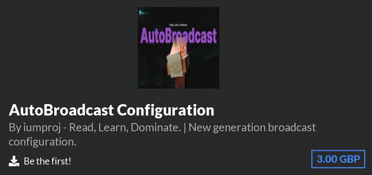 Download AutoBroadcast Configuration on Polymart