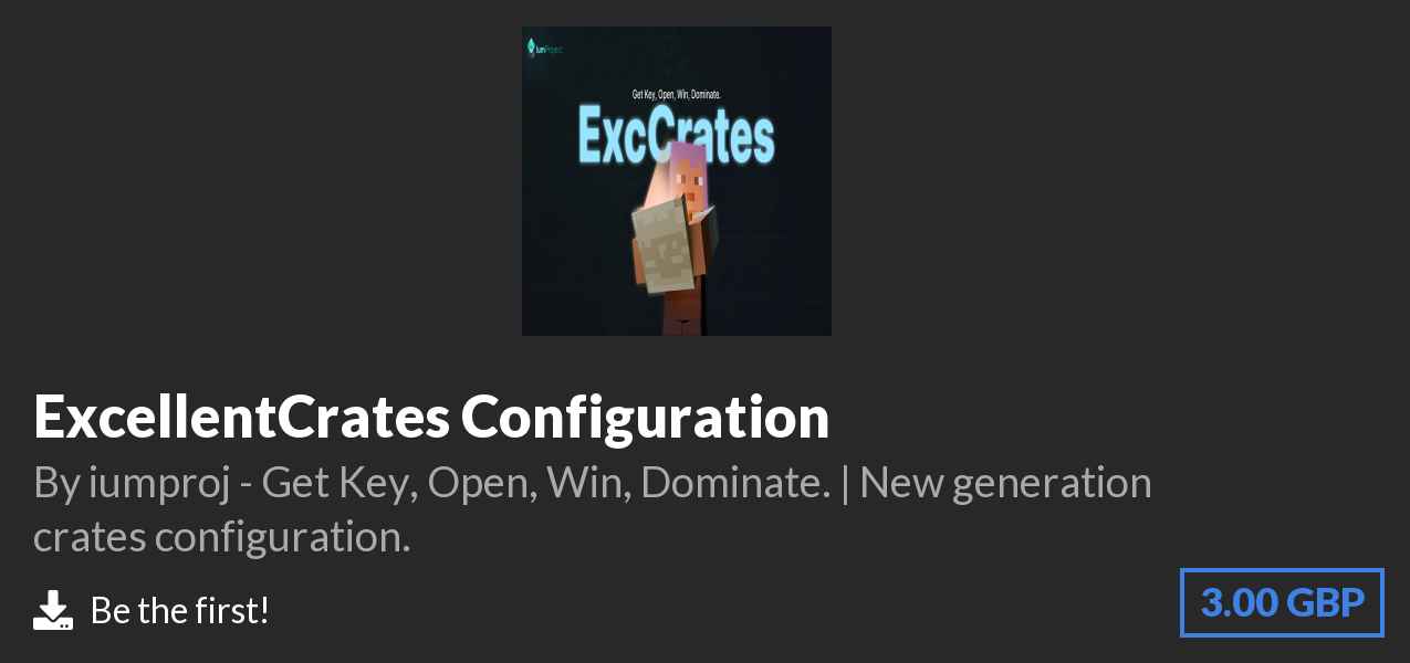 Download ExcellentCrates Configuration on Polymart