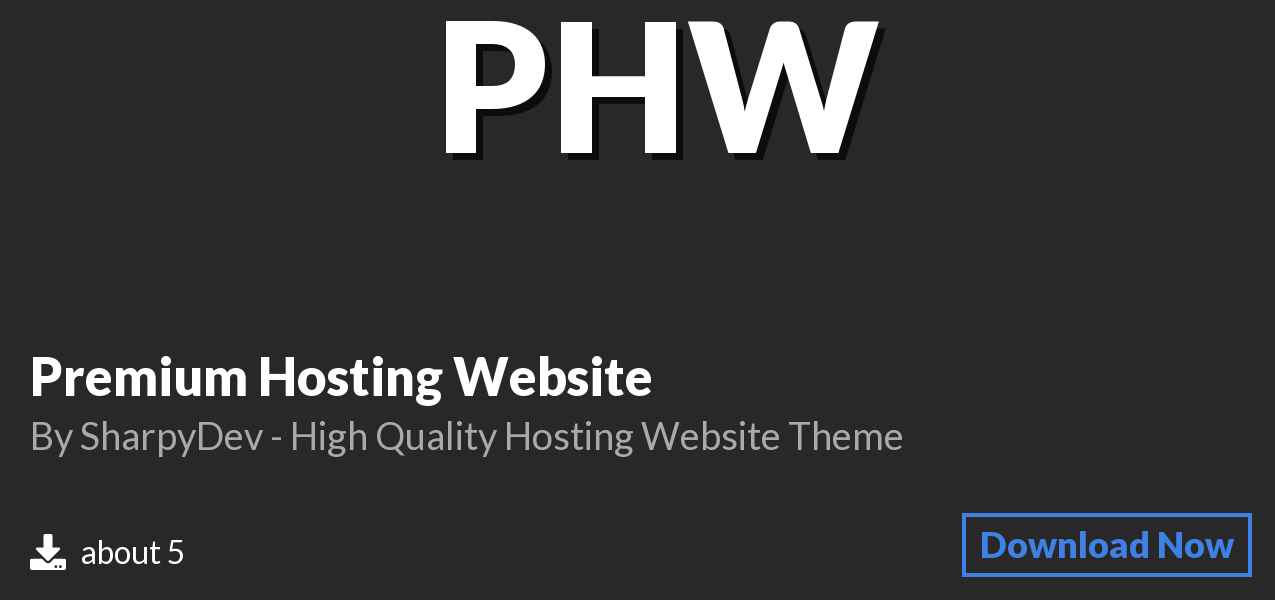 Download Premium Hosting Website on Polymart