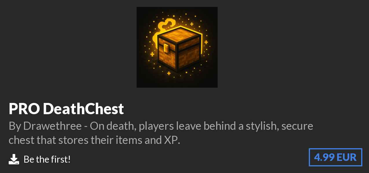 Download ⭐PRO DeathChest⭐ on Polymart