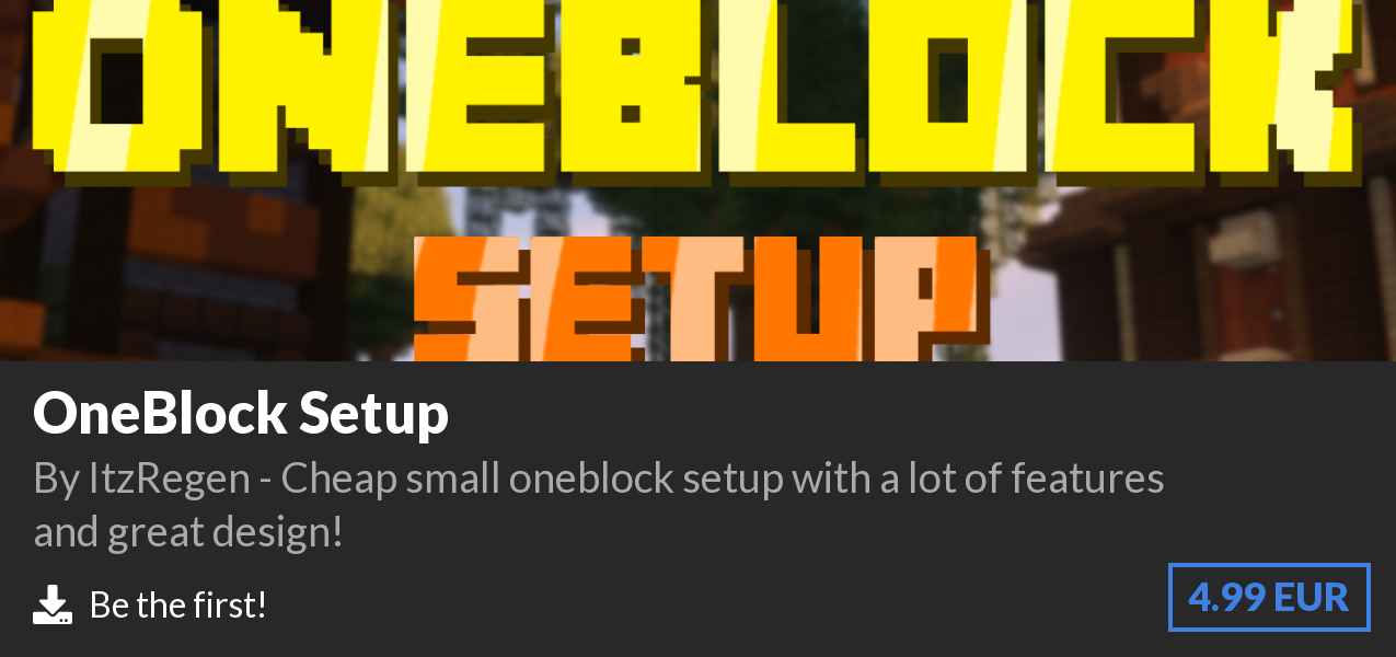 Download OneBlock Setup on Polymart