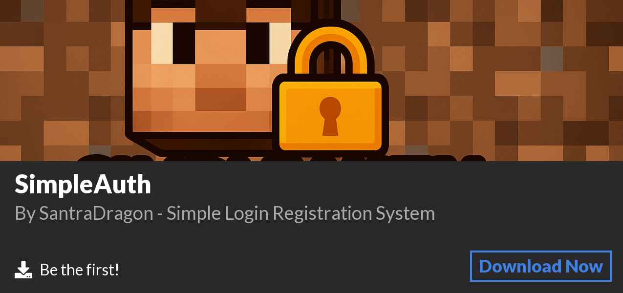 Download SimpleAuth on Polymart