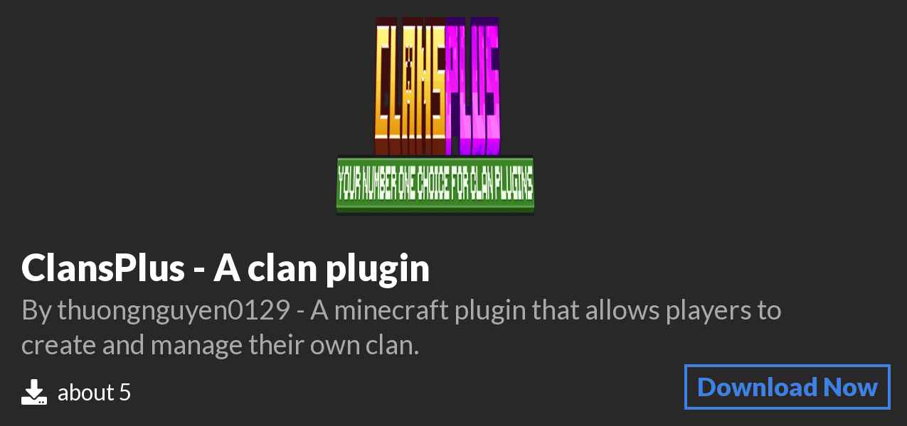 Download ClansPlus - A clan plugin on Polymart