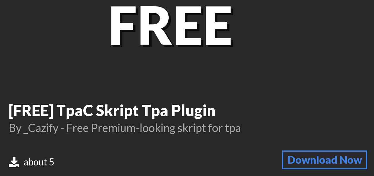 Download [FREE] TpaC Skript Tpa Plugin on Polymart