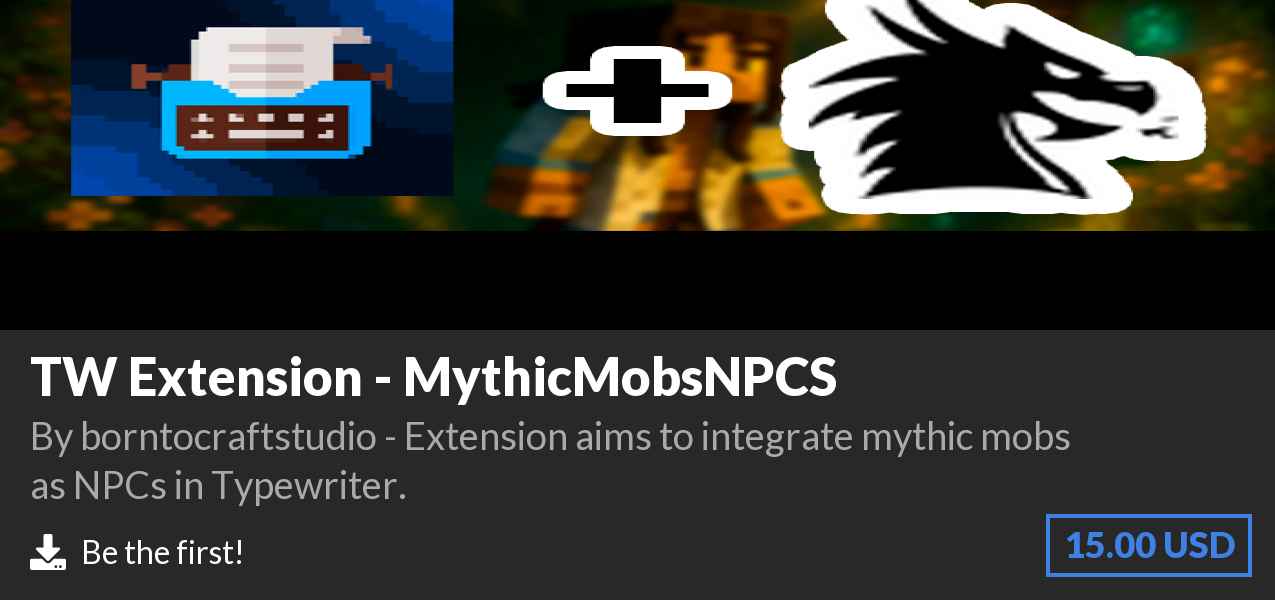 Download TW Extension - MythicMobsNPCS on Polymart