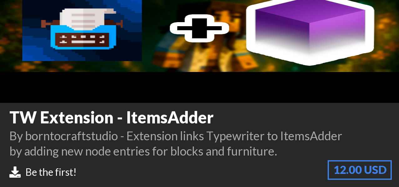 Download TW Extension - ItemsAdder on Polymart