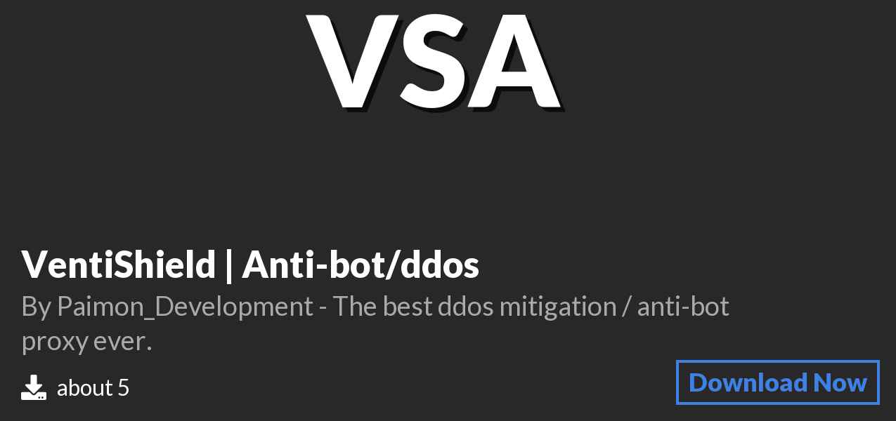 Download VentiShield | Anti-bot/ddos on Polymart