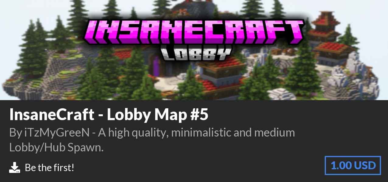 Download InsaneCraft - Lobby Map #5 on Polymart
