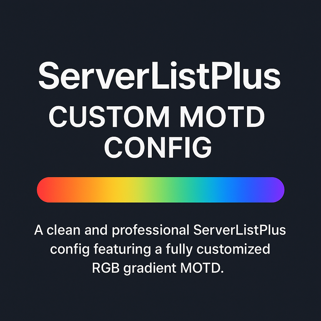 ServerListPlus | Custom Motd icon