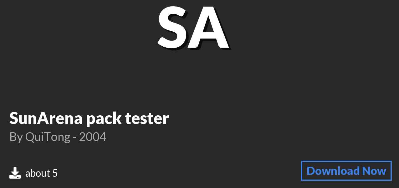 Download SunArena pack tester on Polymart