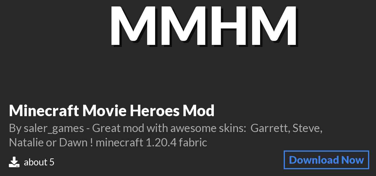 Download Minecraft Movie Heroes Mod on Polymart