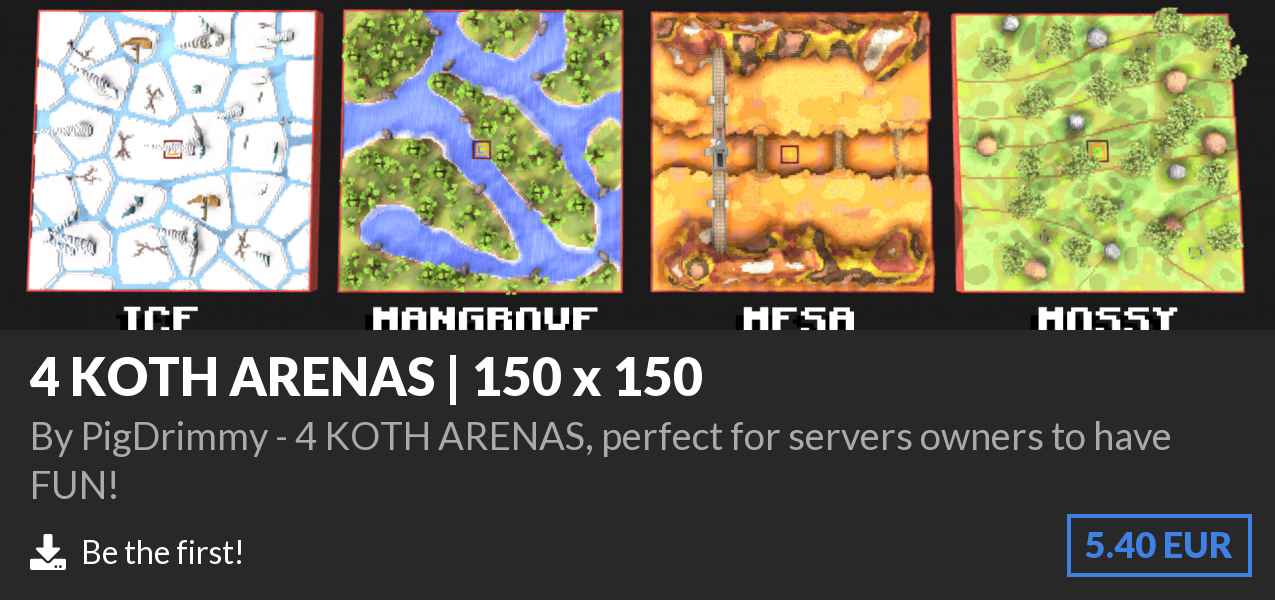 Download 4 KOTH ARENAS | 150 x 150 on Polymart