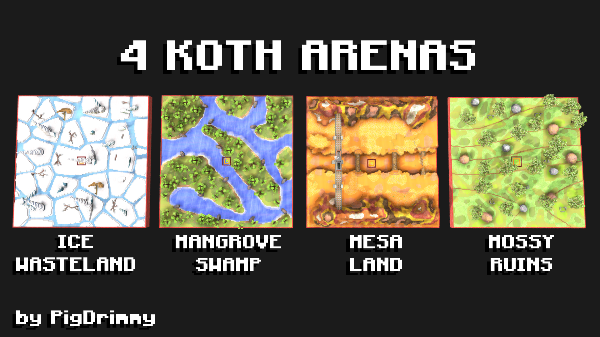 4 KOTH ARENAS | 150 x 150