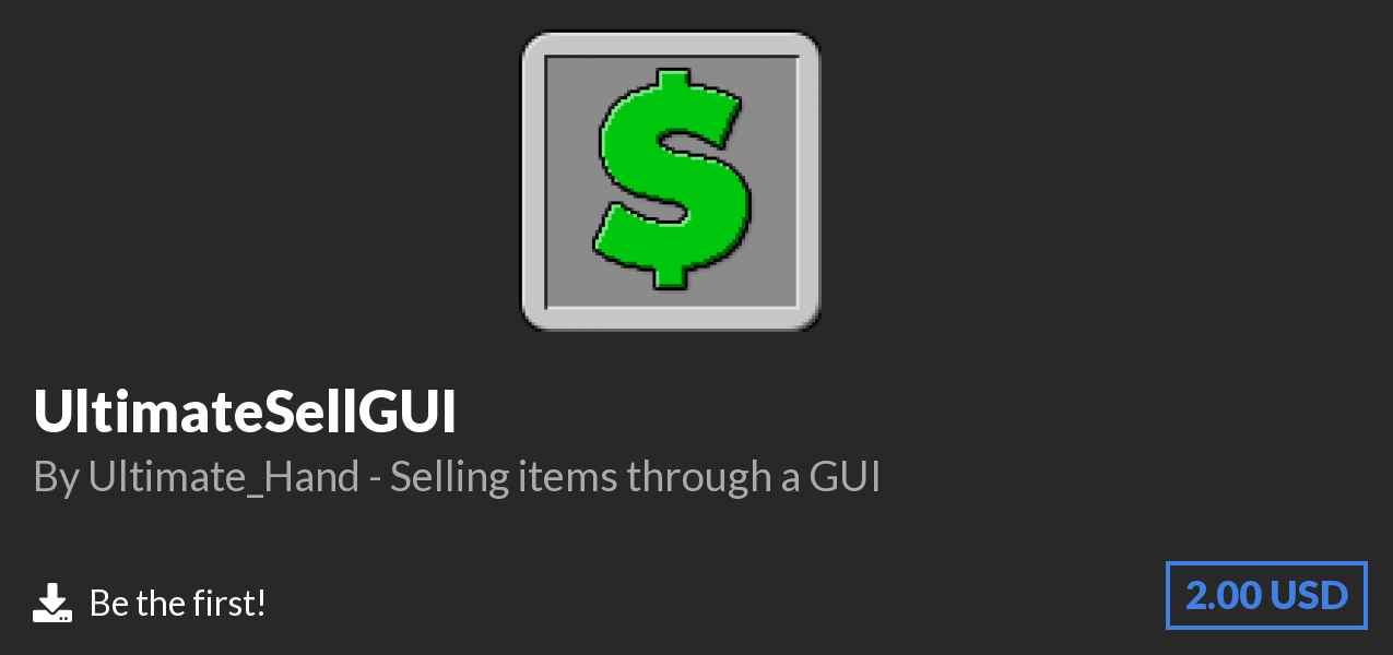 Download UltimateSellGUI on Polymart