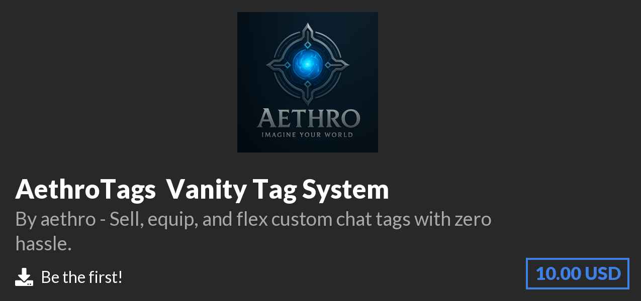 Download AethroTags – Vanity Tag System on Polymart