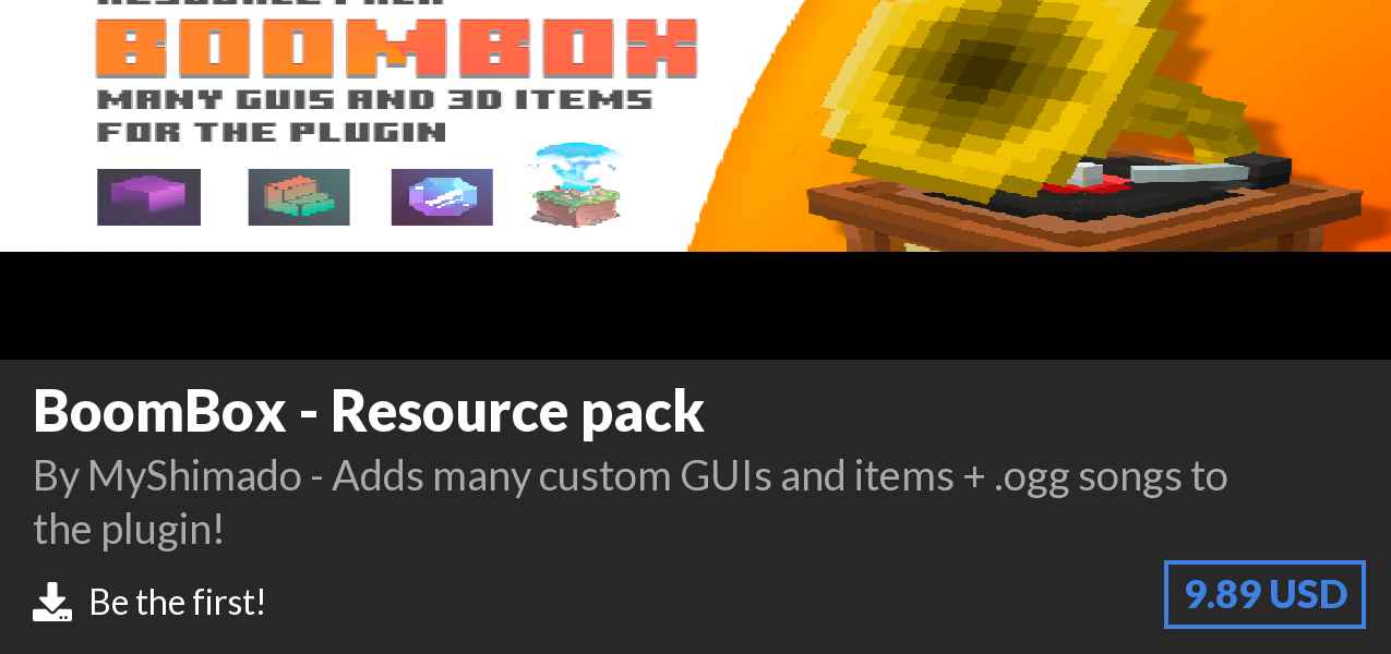 Download BoomBox - Resource pack on Polymart
