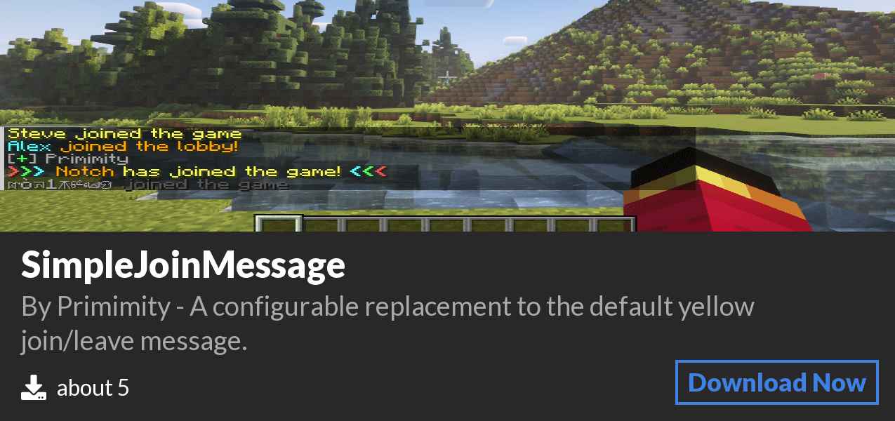Download SimpleJoinMessage on Polymart