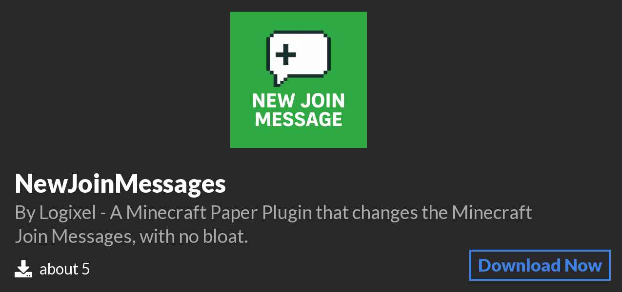 Download NewJoinMessages on Polymart