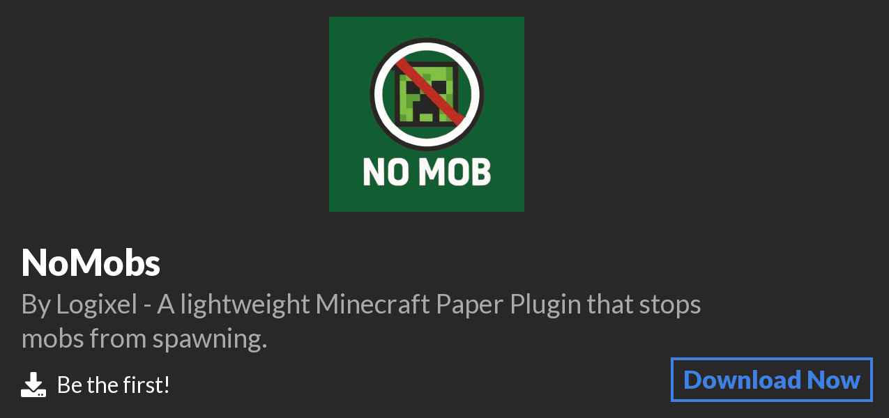 Download NoMobs on Polymart