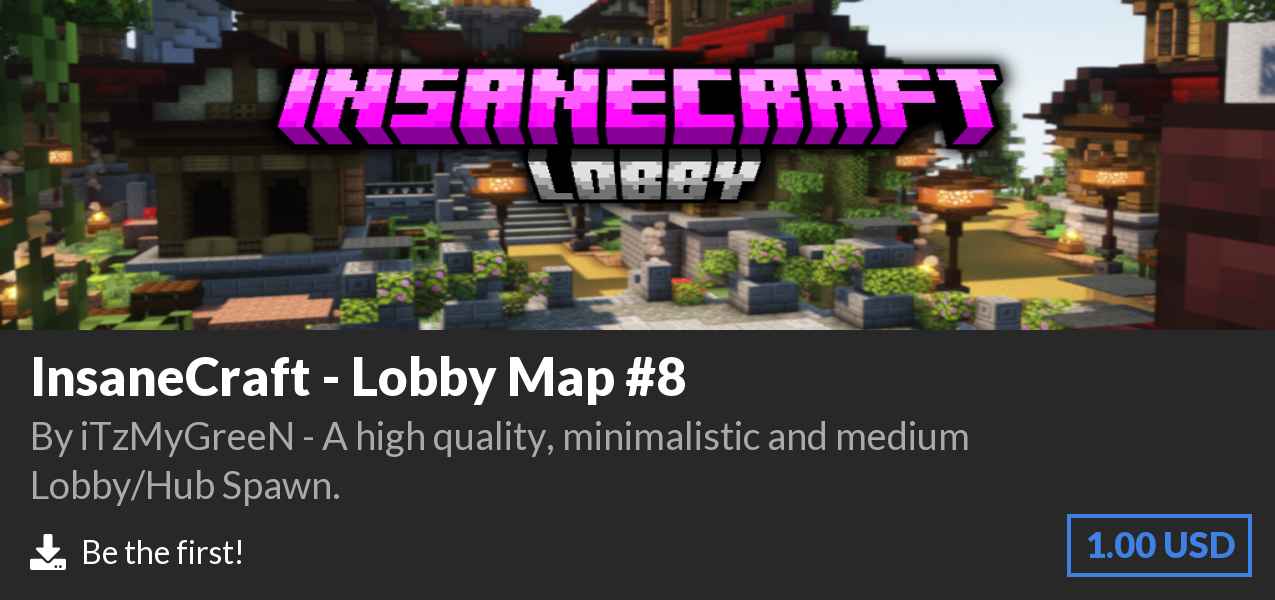 Download InsaneCraft - Lobby Map #8 on Polymart