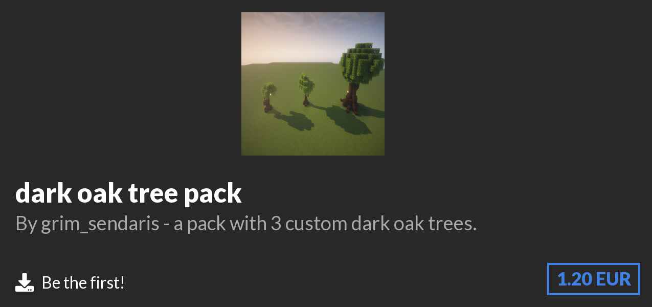 Download dark oak tree pack on Polymart