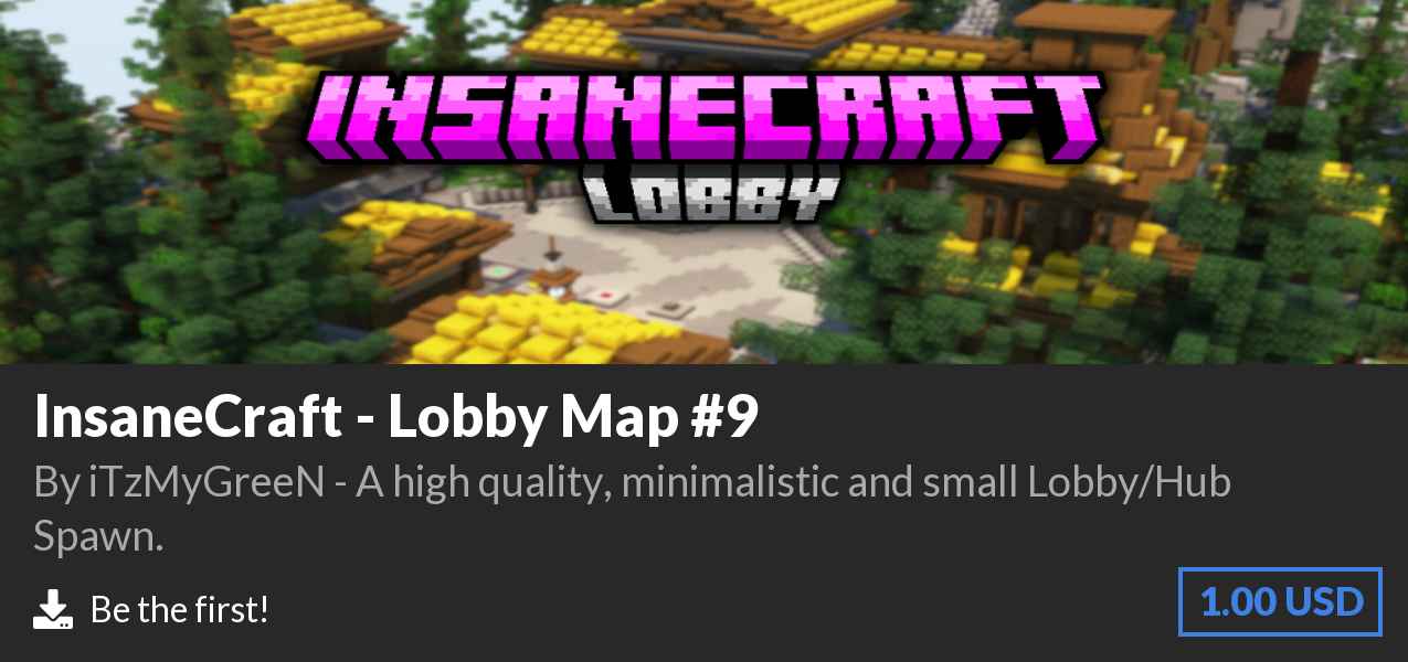 Download InsaneCraft - Lobby Map #9 on Polymart