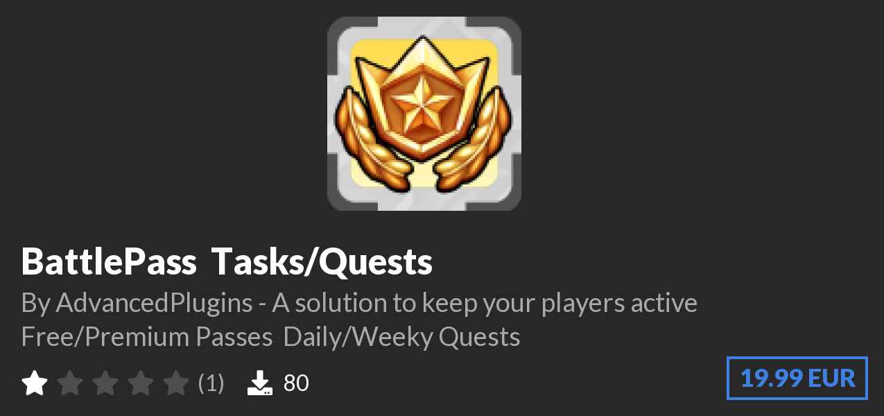 Download ⭐ BattlePass ⭐ Tasks/Quests on Polymart