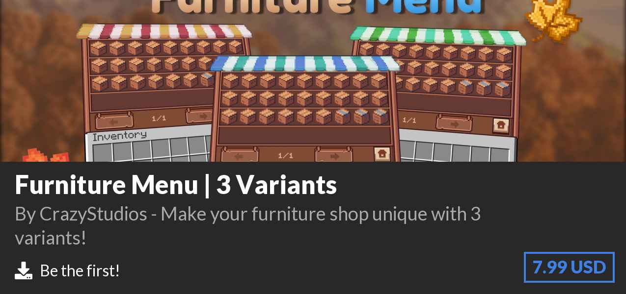 Download Furniture Menu | 3 Variants on Polymart