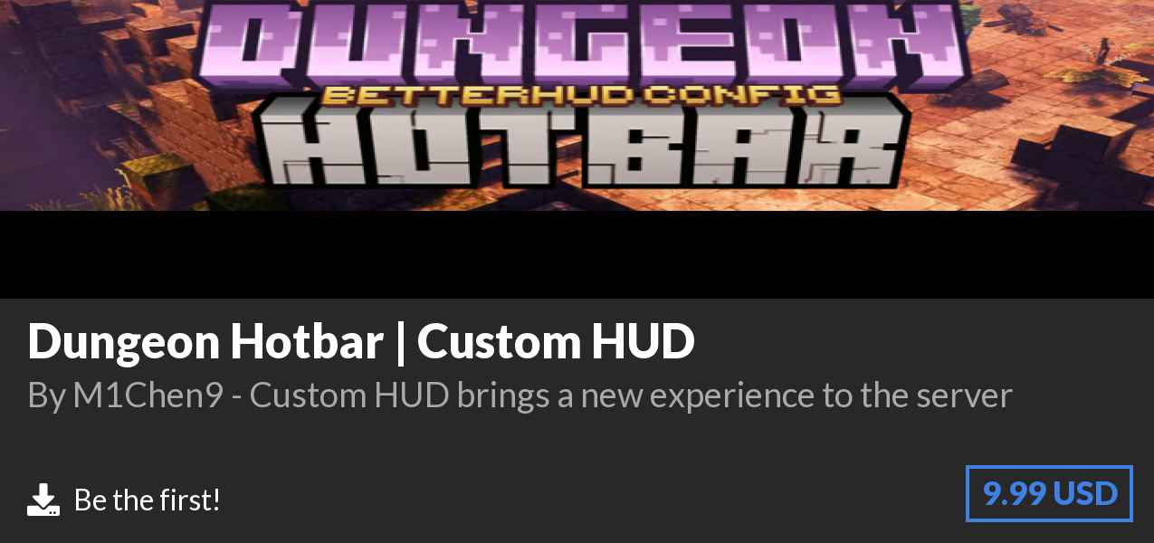 Download Dungeon Hotbar | Custom HUD on Polymart