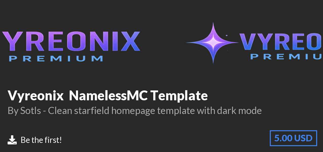 Download Vyreonix — NamelessMC Template on Polymart