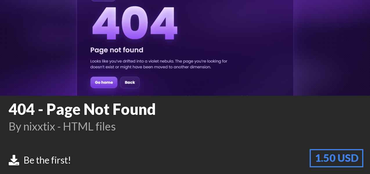 Download 404 - Page Not Found on Polymart