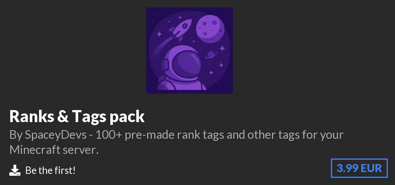 Download Ranks & Tags pack on Polymart