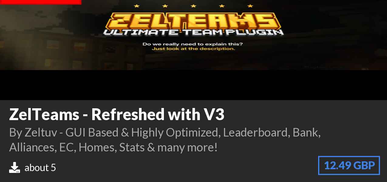 Download ZelTeams - Refreshed with V3 on Polymart