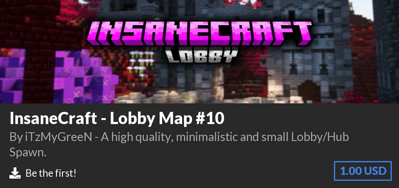 Download InsaneCraft - Lobby Map #10 on Polymart
