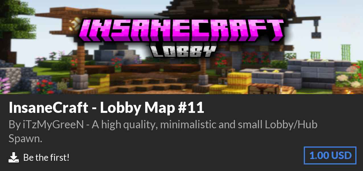 Download InsaneCraft - Lobby Map #11 on Polymart