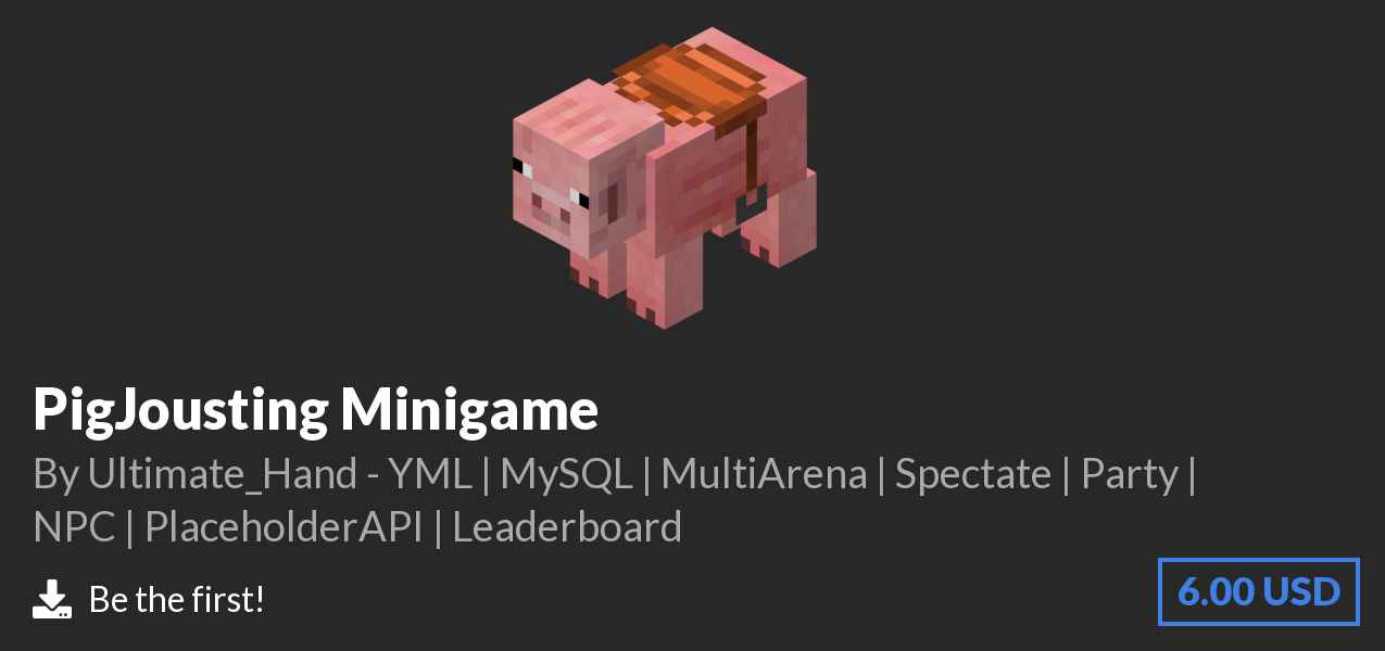 Download PigJousting Minigame on Polymart