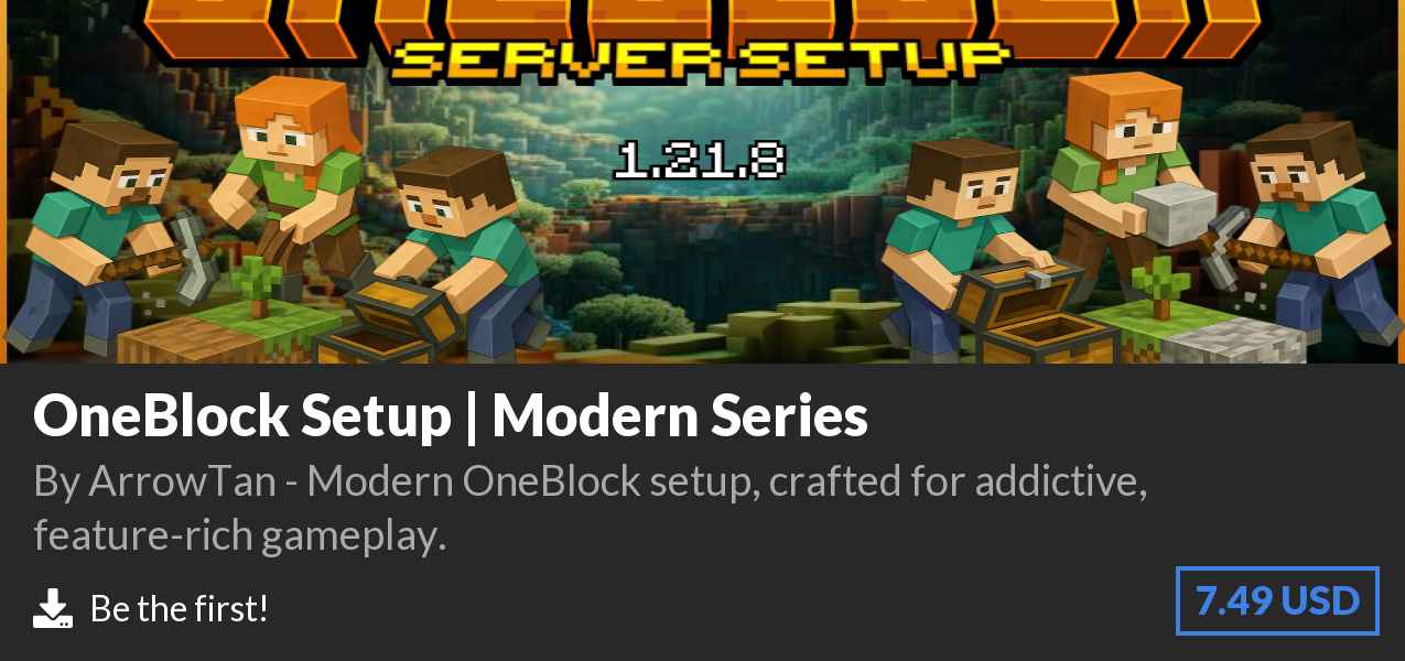 Download OneBlock Setup | Modern Series on Polymart