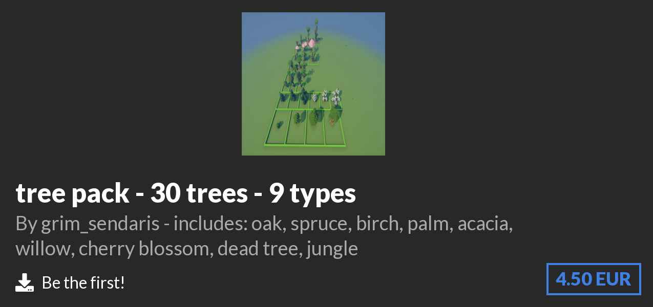 Download tree pack - 30 trees - 9 types on Polymart
